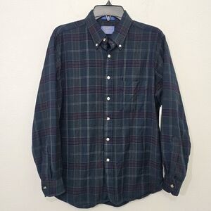 Pendleton Country Traditionals Plaid Wool Button Shirt Men's Large Vintage